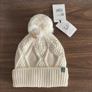 Stio Cream Knit Kaly Beanie